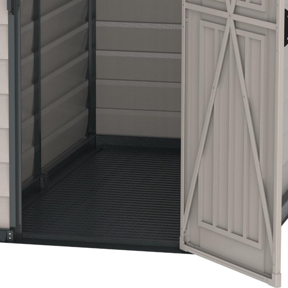 Duramax Evermore - 4ft x 6ft Plastic Garden Shed in Grey - Image 4