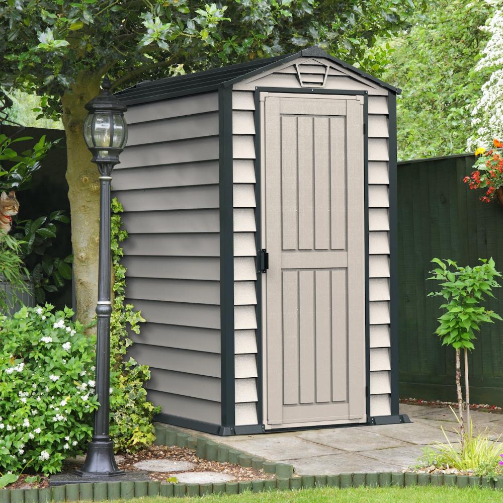 Duramax Evermore - 4ft x 6ft Plastic Garden Shed in Grey - Image 2