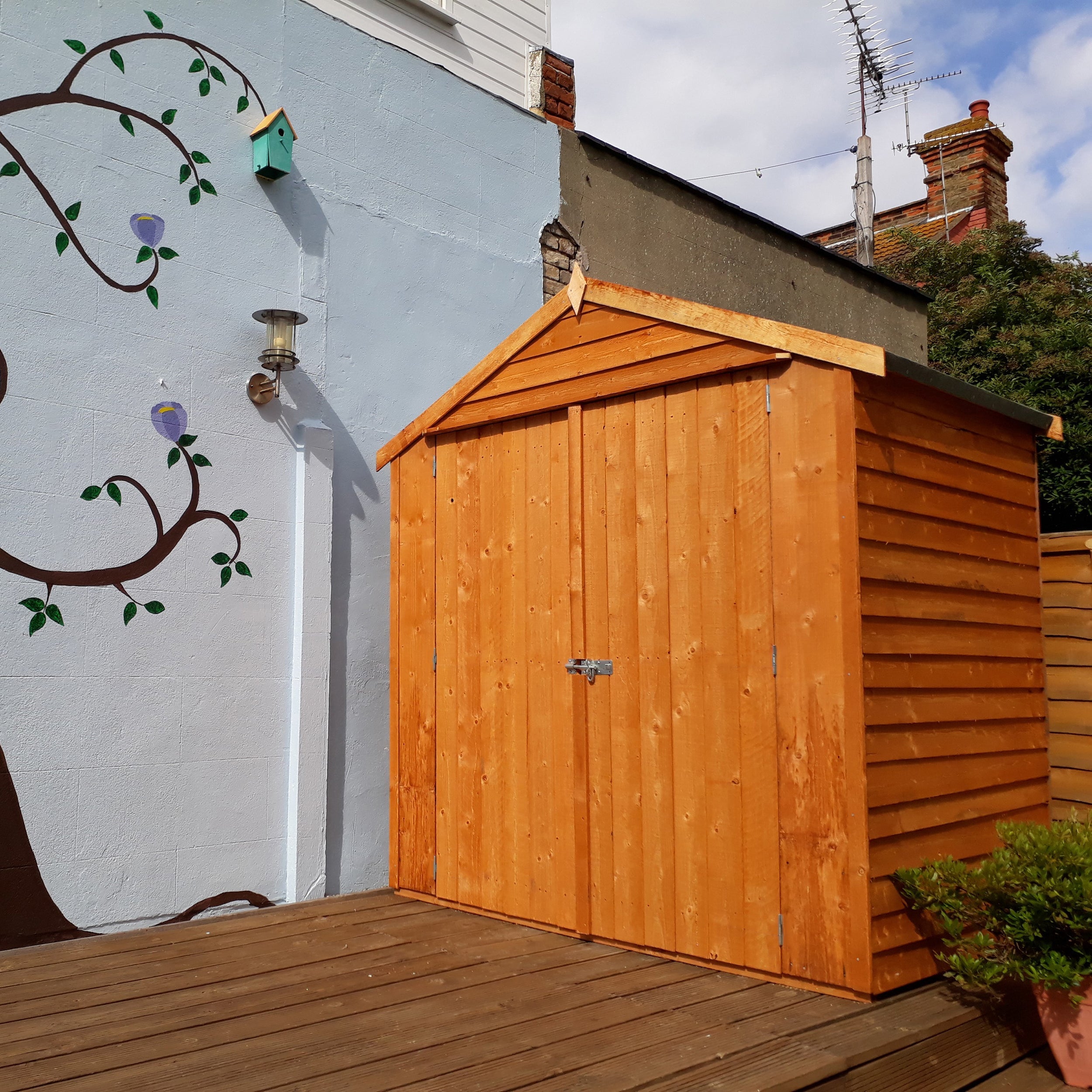 Shire Overlap 4ft x 6ft Windowless Shed with Double Doors - Image 3