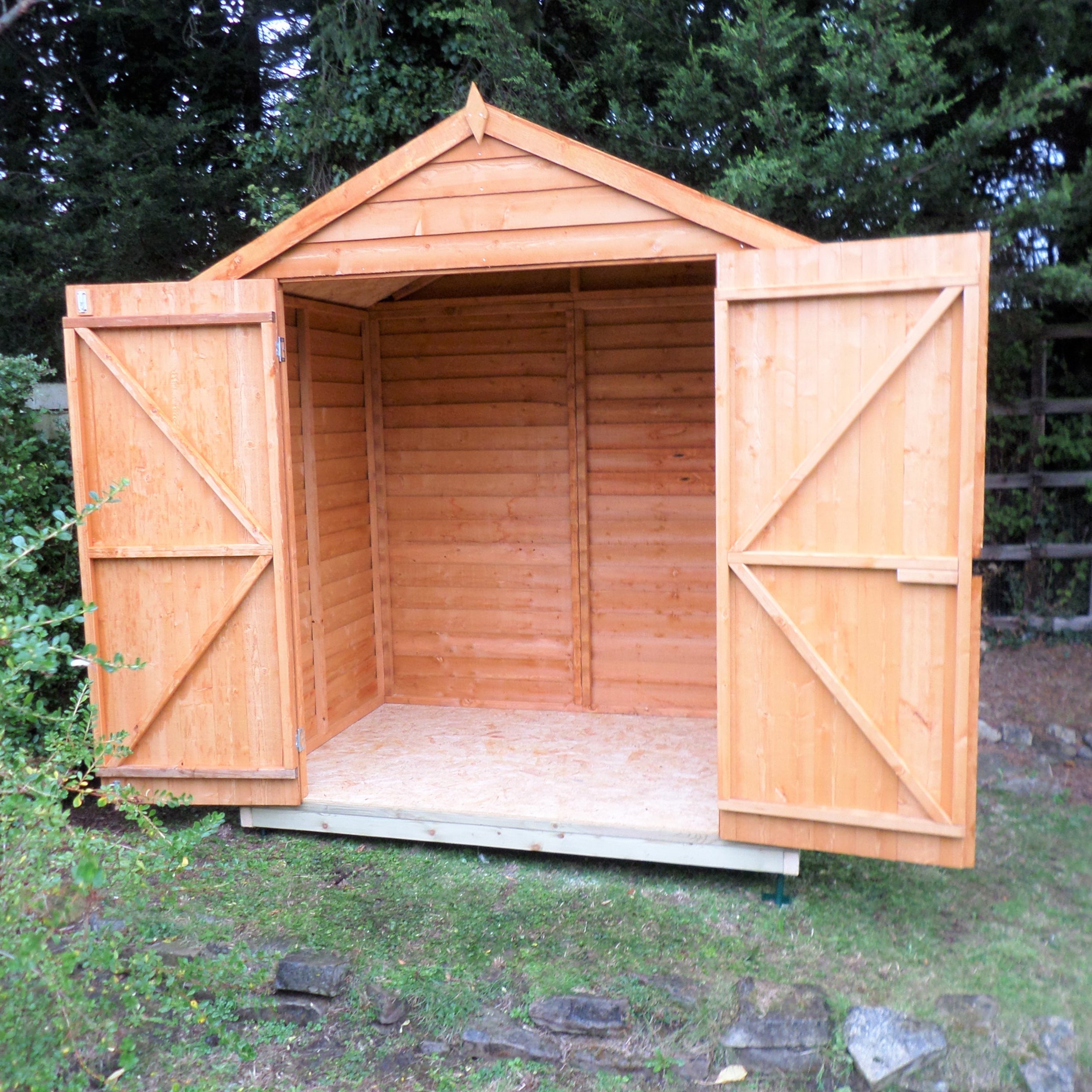 Shire Overlap 4ft x 6ft Windowless Shed with Double Doors - Image 2