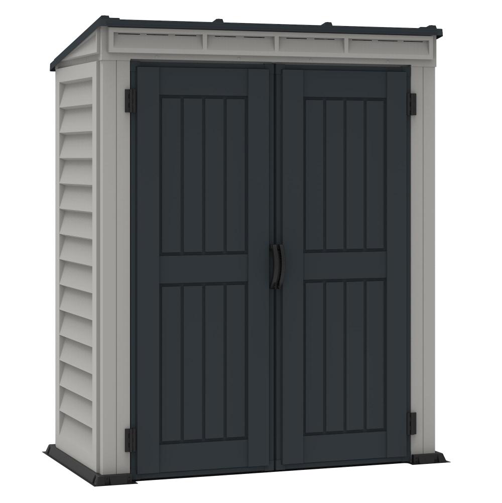 Duramax YardMate Plus Pent - 5ft x 3ft Plastic Garden Shed in Grey - Image 6