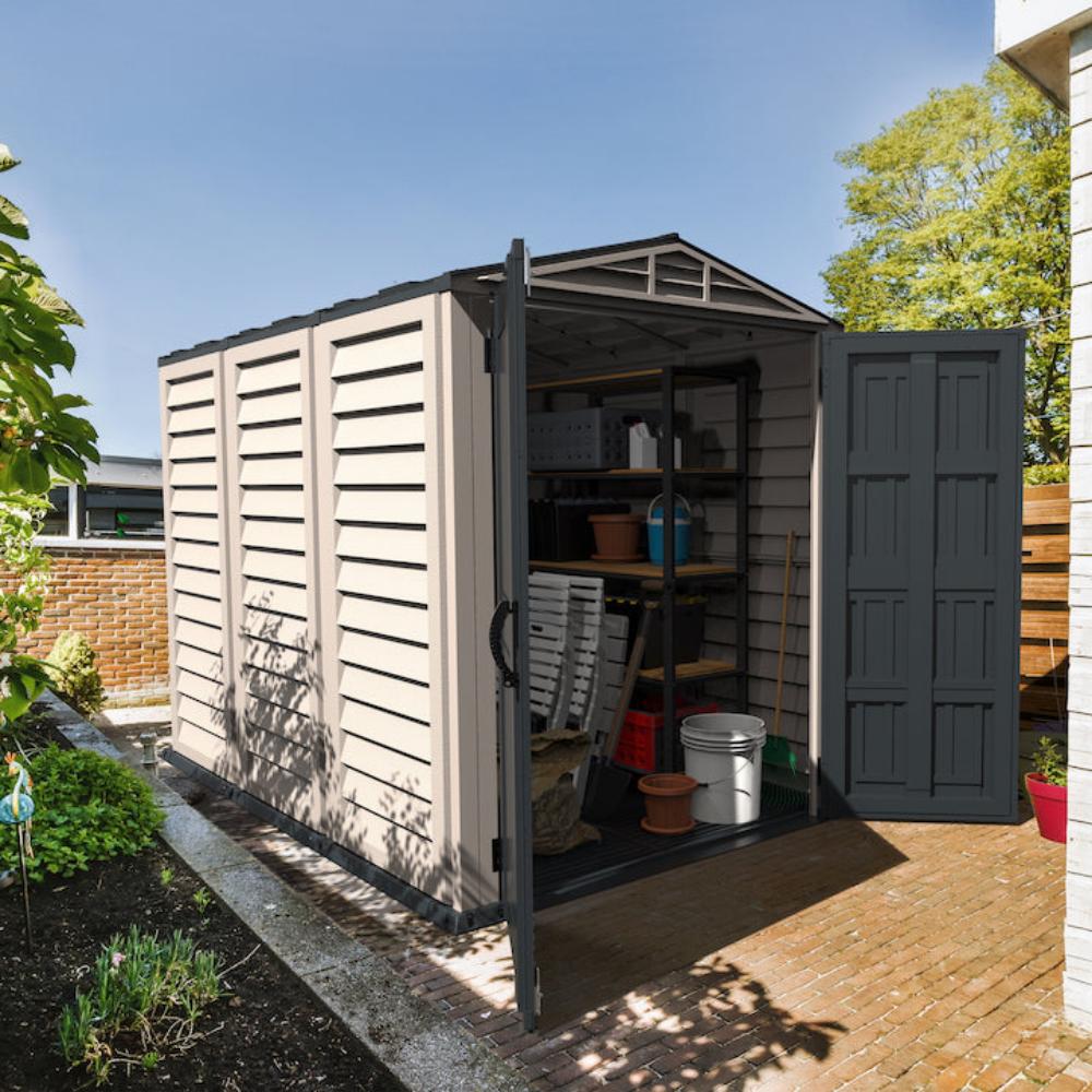 Duramax YardMate Plus - 5ft x 8ft Plastic Garden Shed in Grey - Image 2