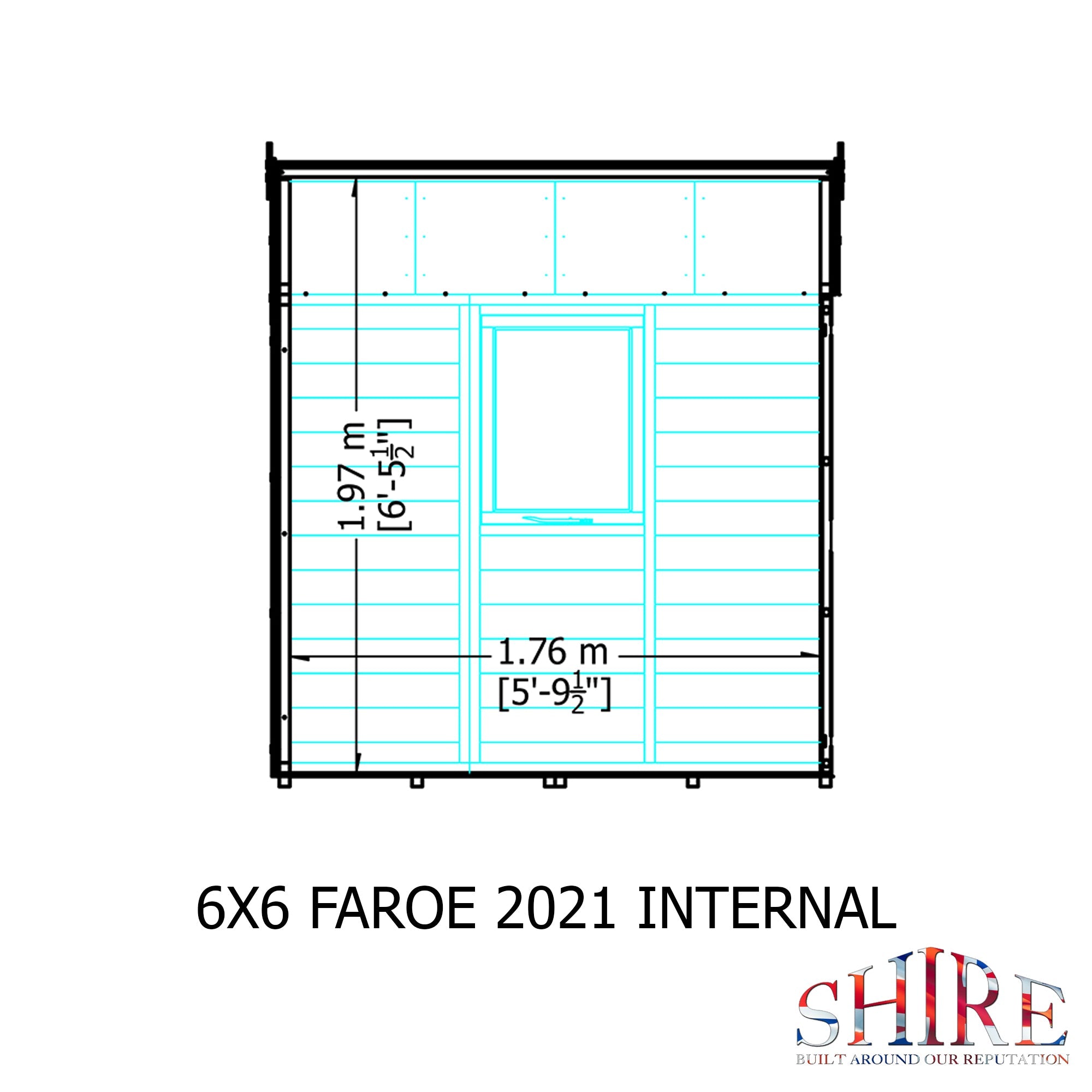 Shire Faroe 6ft x 6ft Shiplap Apex Shed - Image 7