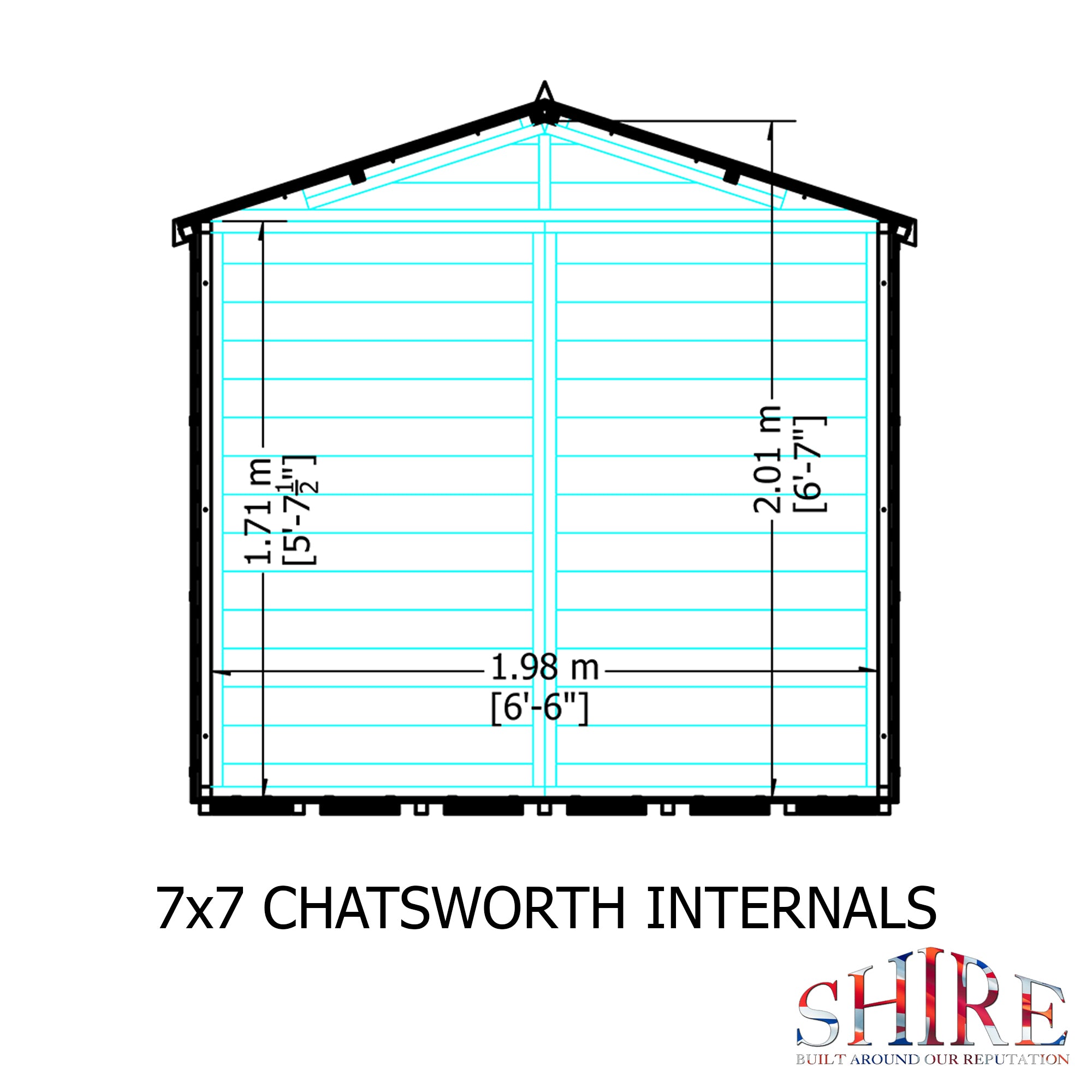 Shire Chatsworth 7ft x 7ft Summerhouse - Image 8