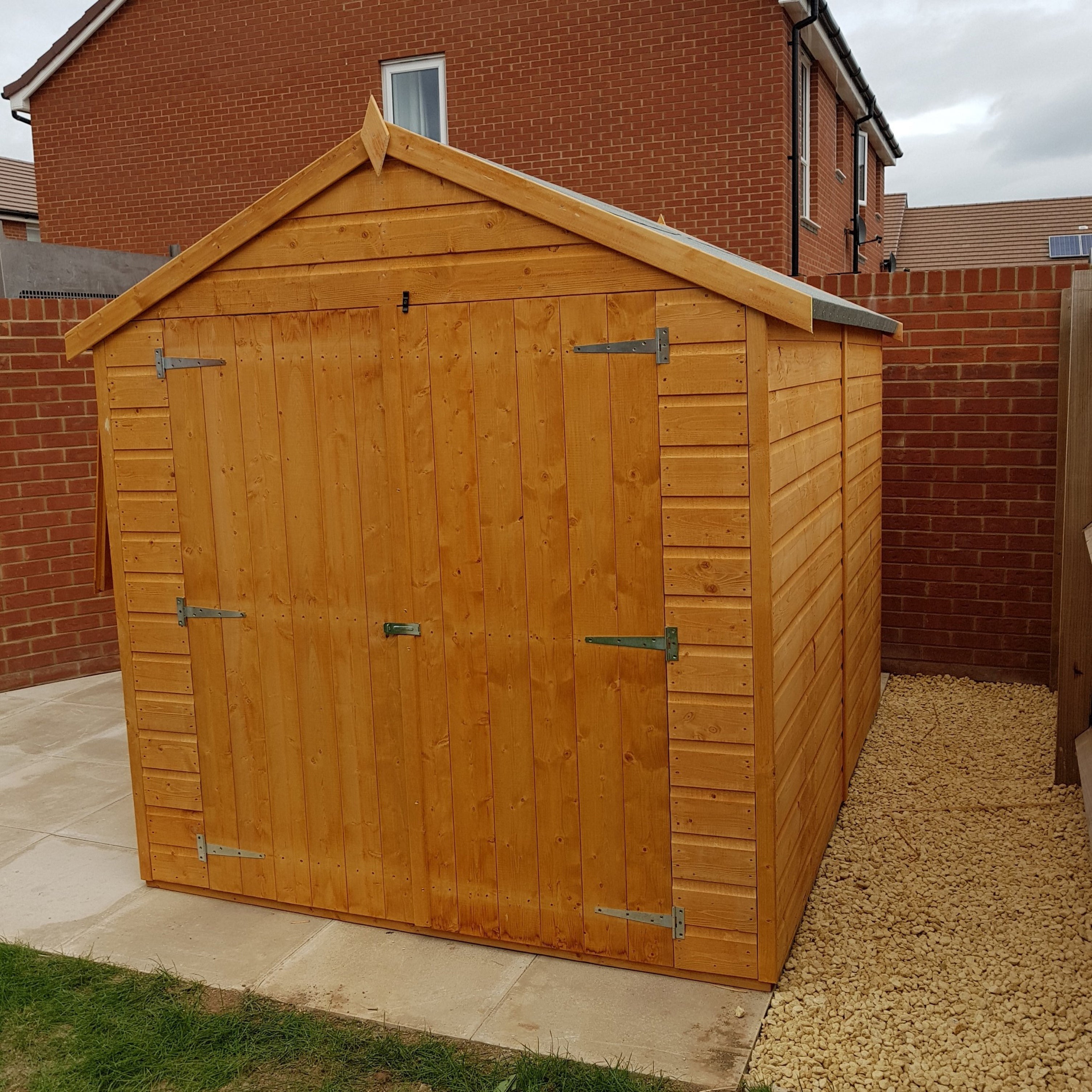 Shire Warwick Shiplap 8ft x 6ft Apex Shed (Double Doors) - Image 2