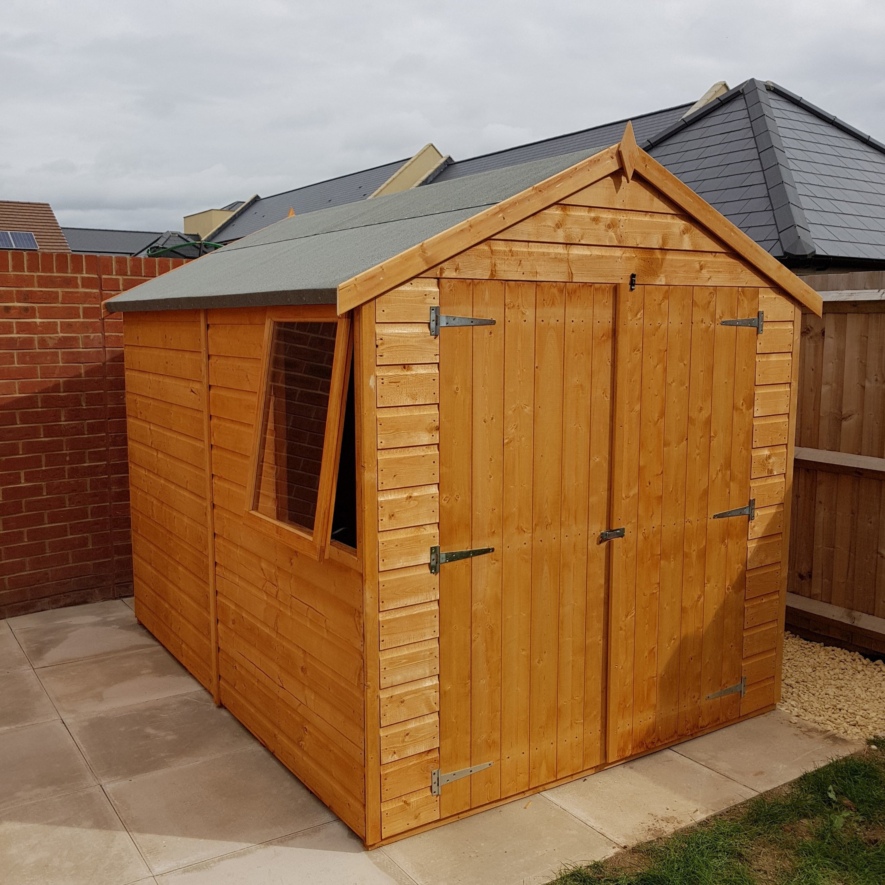 Shire Warwick Shiplap 8ft x 6ft Apex Shed (Double Doors) - Image 3