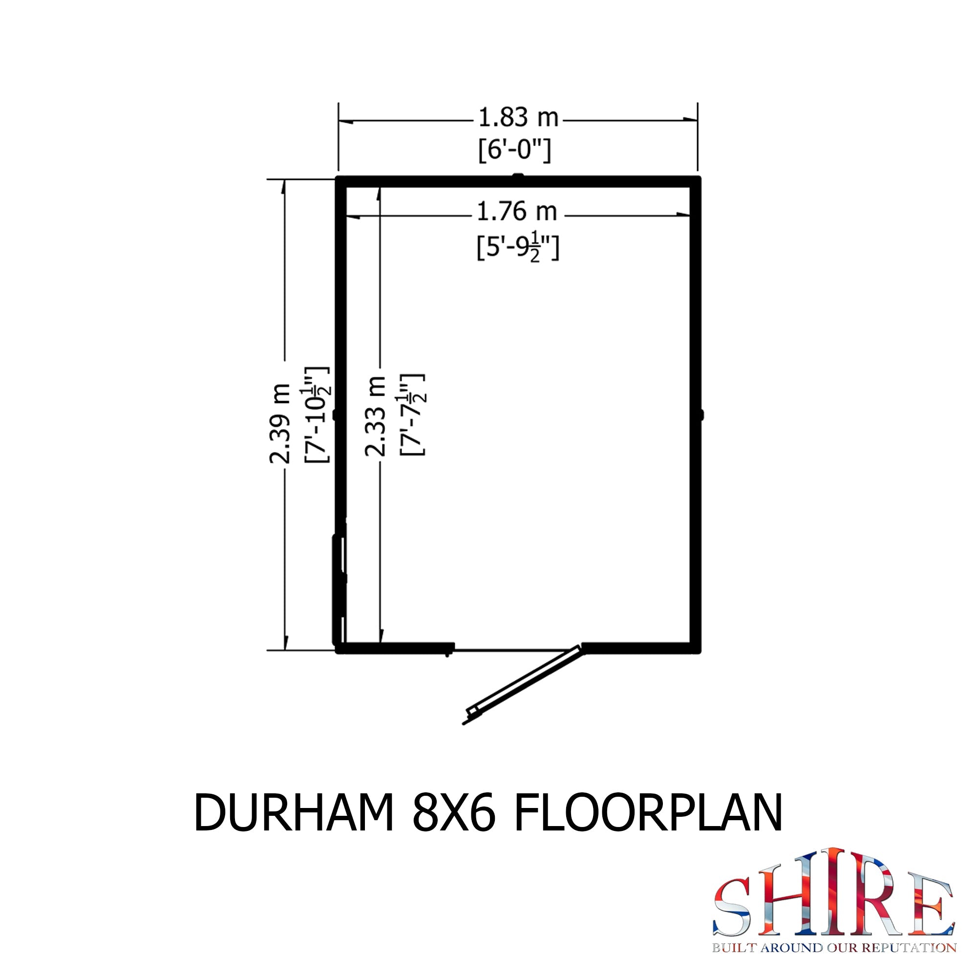 Shire Shiplap 8ft x 6ft Apex Shed (Single Door) - Image 5