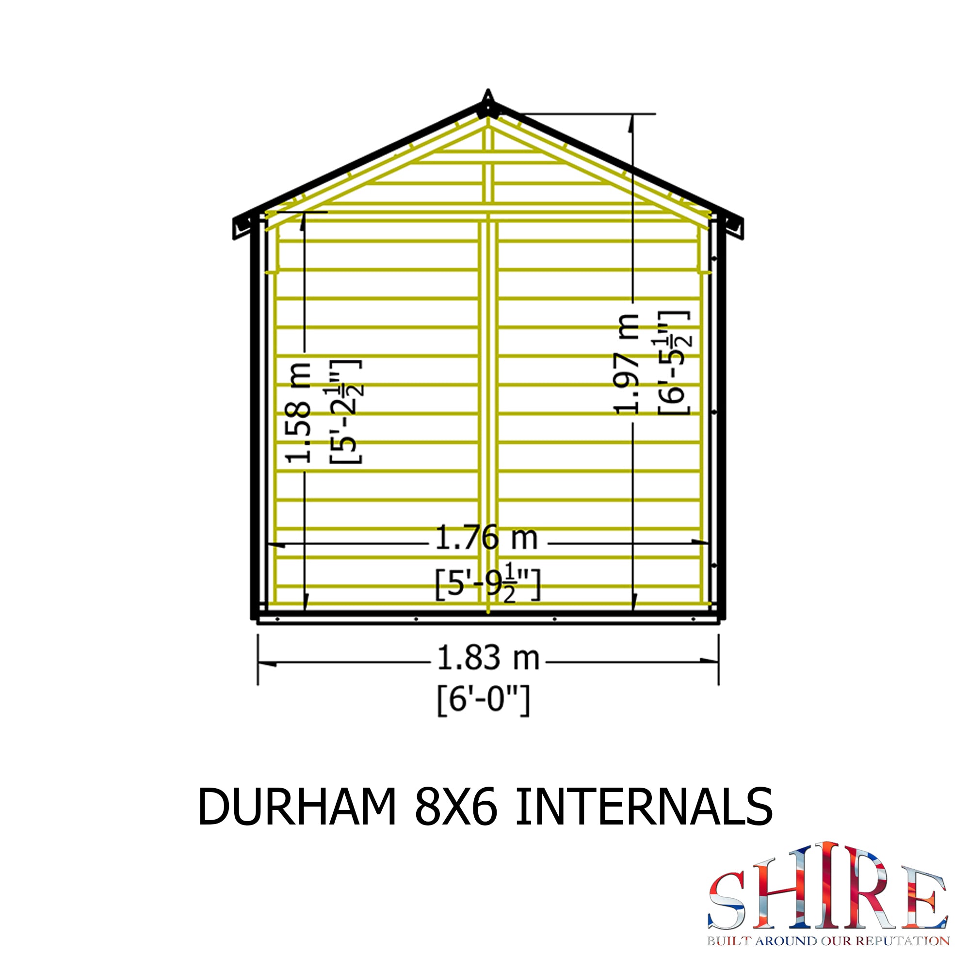 Shire Shiplap 8ft x 6ft Apex Shed (Single Door) - Image 6