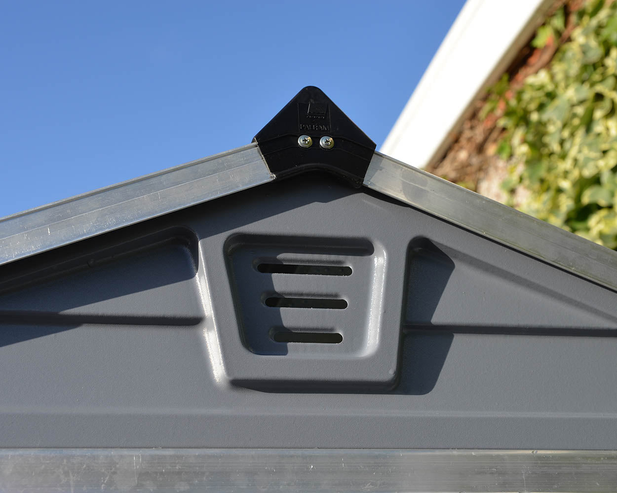 Palram Canopia Skylight 4 ft. x 3 ft. Shed Kit - Dark Grey - Image 6