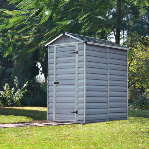 Palram Canopia Skylight 4 ft. x 6 ft. Shed Kit - Dark Grey