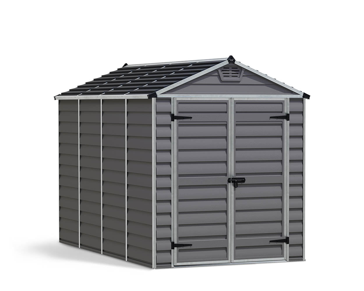 Palram Canopia Skylight 6 ft. x 10 ft. Shed Kit - Dark Grey - Image 3