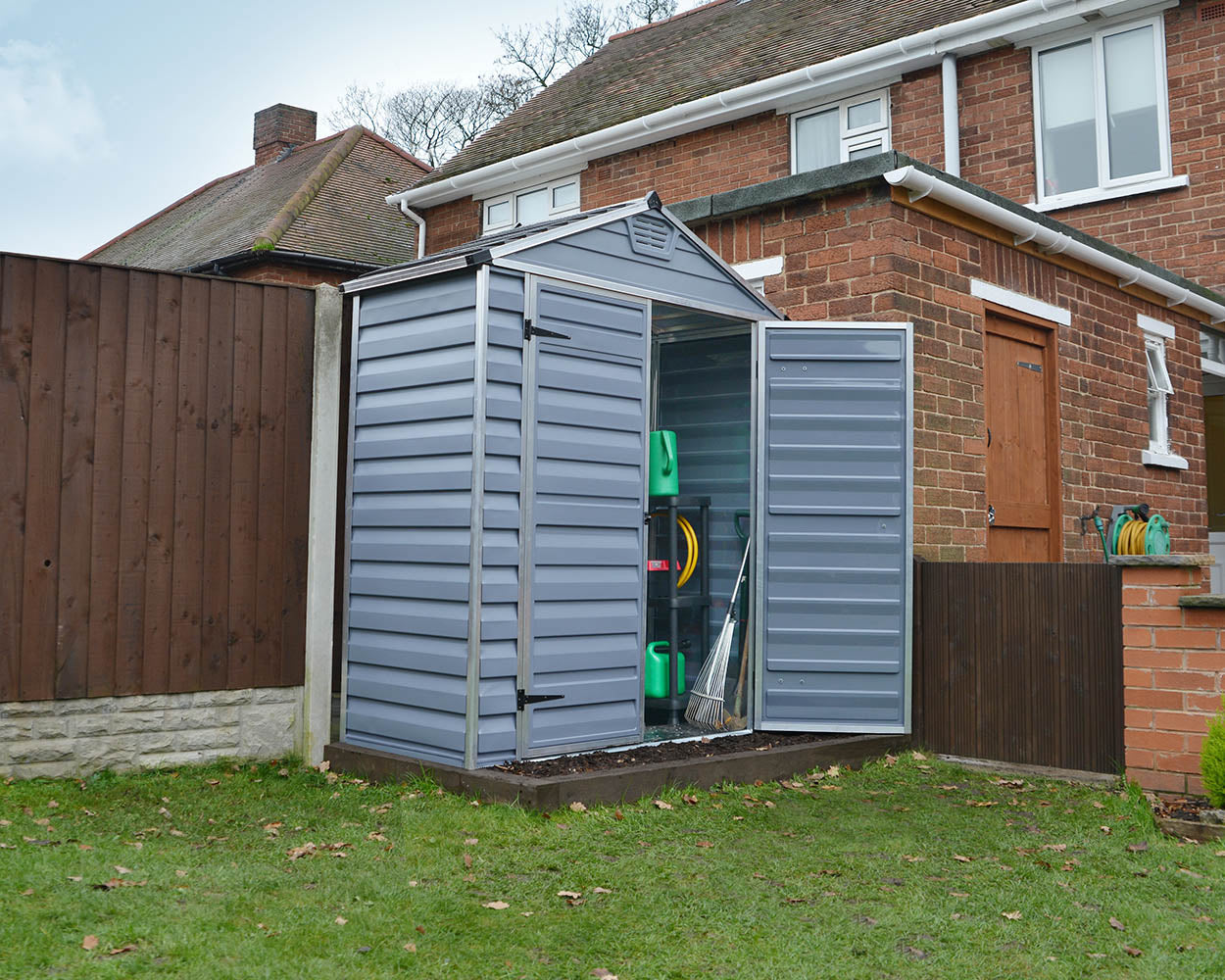 Palram Canopia Skylight 6 ft. x 3 ft. Shed Kit - Dark Grey - Image 2