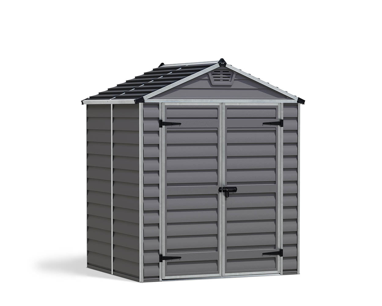 Palram Canopia Skylight 6 ft. x 5 ft. Shed Kit - Dark Grey - Image 3