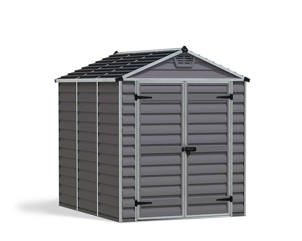 Palram Canopia Skylight 6 ft. x 8 ft. Shed Kit - Dark Grey - Image 3