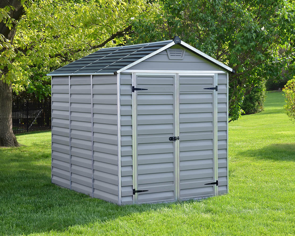 Palram Canopia Skylight 6 ft. x 8 ft. Shed Kit - Dark Grey