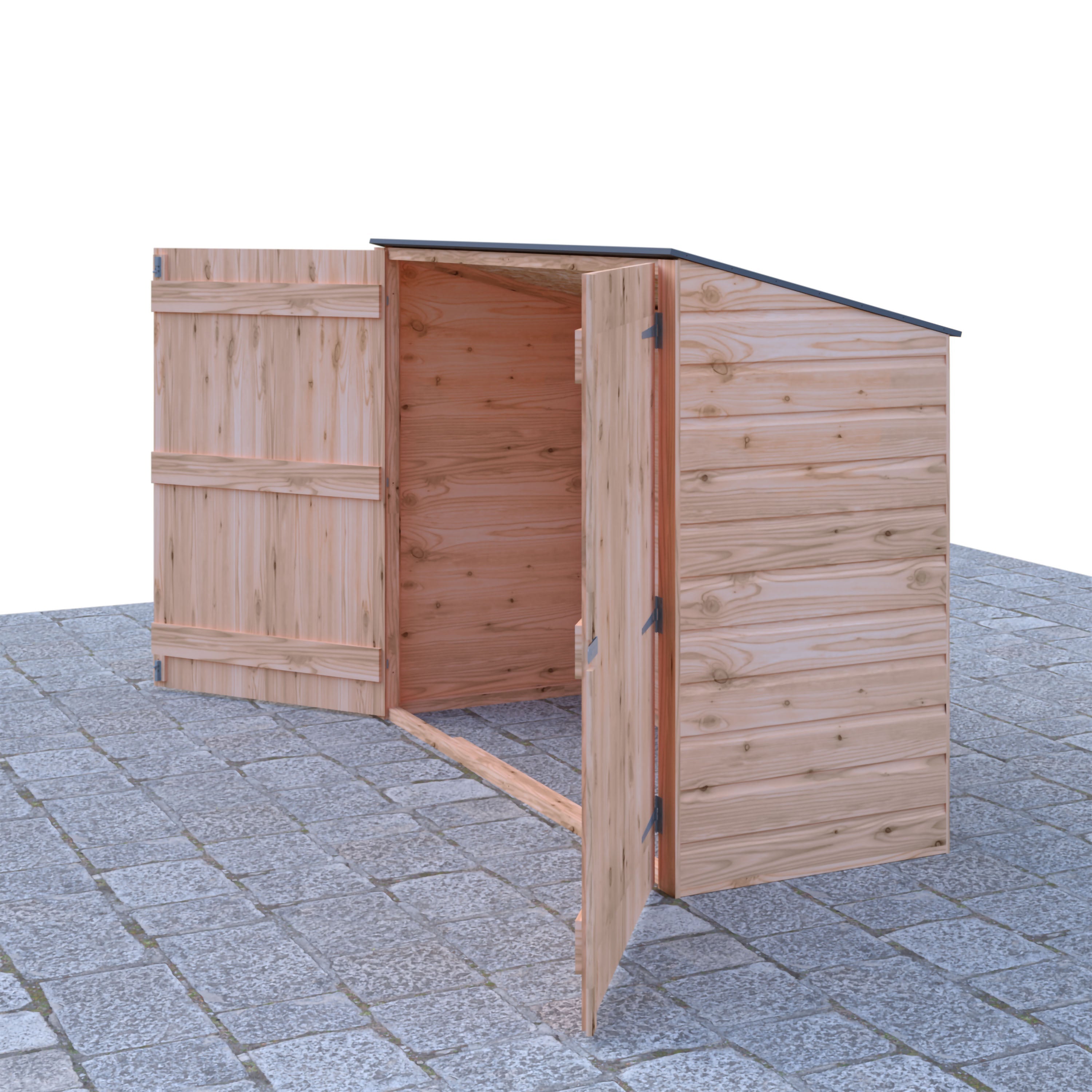 Shire Shiplap 2ft 6 x 6ft Pent Bike Store (no floor) - Image 4