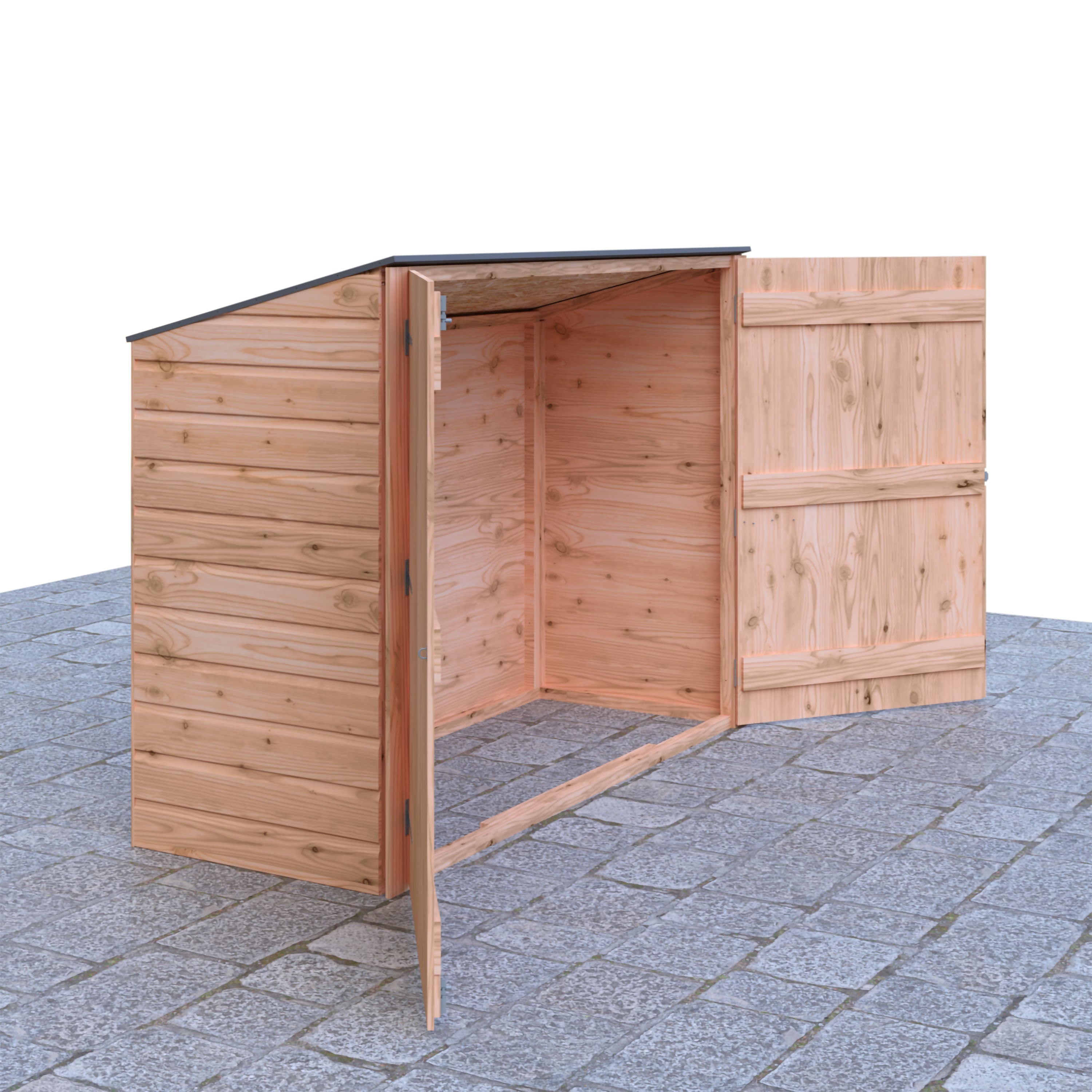 Shire Shiplap 2ft 6 x 6ft Pent Bike Store (no floor) - Image 3